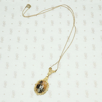 Ornate Agate in Filigree Necklace