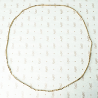 Victorian Pierced Bar and Square Link Chain
