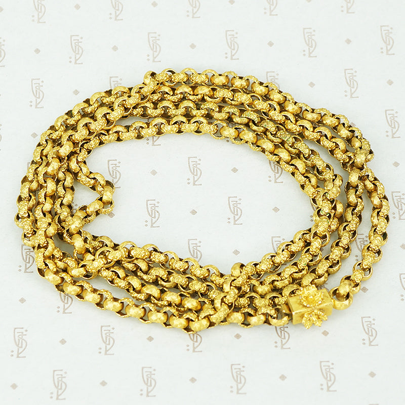 Long Georgian Pinchbeck Chain