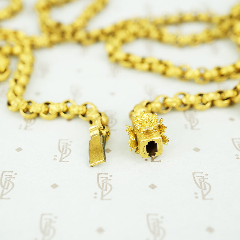 Long Georgian Pinchbeck Chain