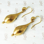 Hypnotic Pinchbeck Pendulum Earrings