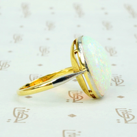 Stunning Antique 8 Carat Opal Ring