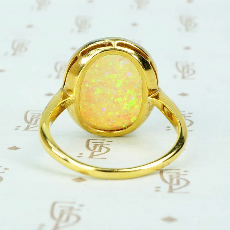 Stunning Antique 8 Carat Opal Ring
