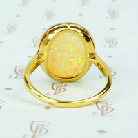 Stunning Antique 8 Carat Opal Ring