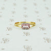 Vintage Pink Imperial Topaz in Recycled Platinum and 18k