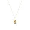 Antique Grape Pendant Pink Pearls Diamond and Gold