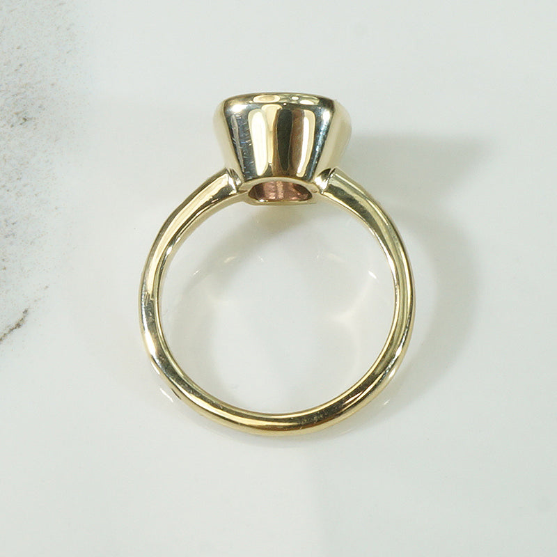 Cushion Cut Vintage Pink Tourmaline Ring by 720