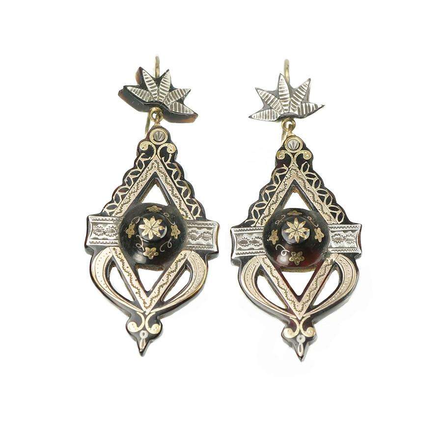 Victorian Highly Detailed Pique Earrings