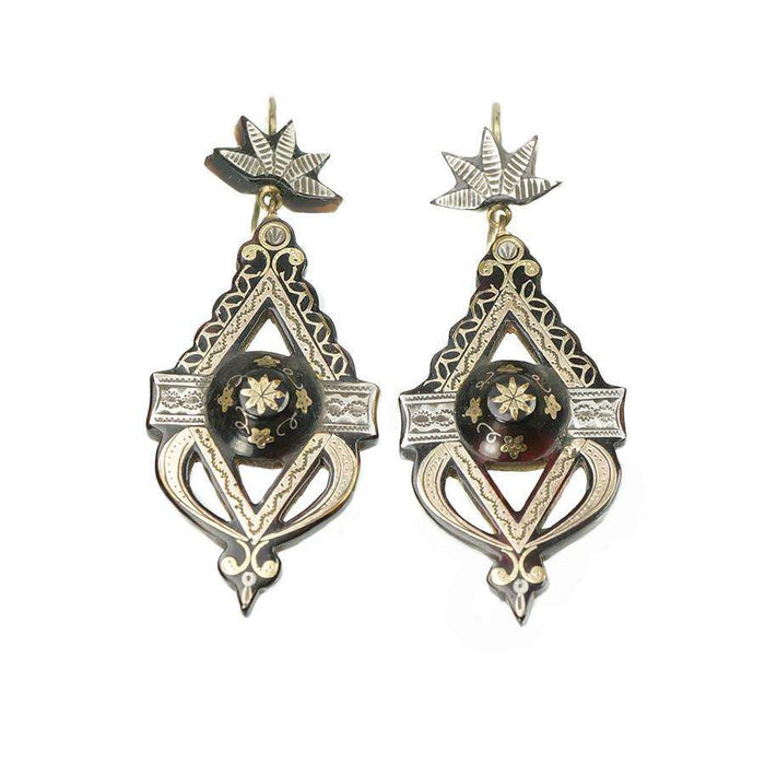 Victorian Highly Detailed Pique Earrings