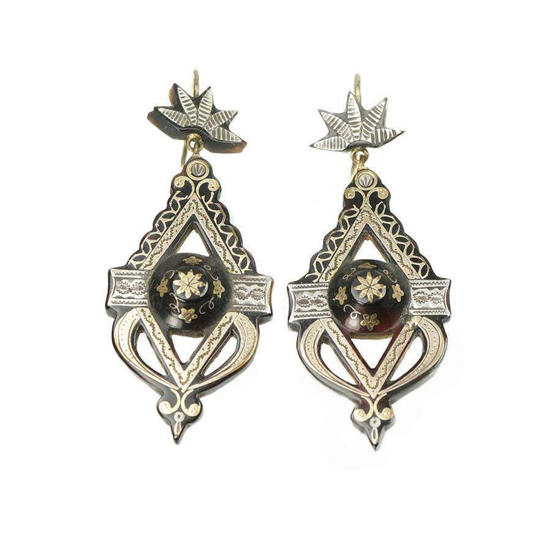 Victorian Highly Detailed Pique Earrings