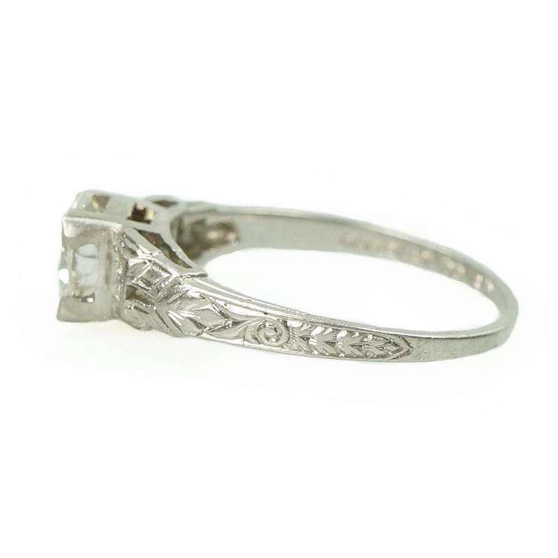The Perfect Art Deco Platinum Diamond Engagement Ring