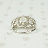 Edwardian Platinum and Diamond Dome Ring