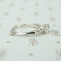 Sparkling Vintage 1940's Platinum Engagement Ring