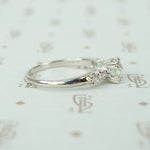 Sparkling Vintage 1940's Platinum Engagement Ring