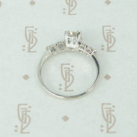 Sparkling Vintage 1940's Platinum Engagement Ring