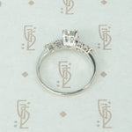 Sparkling Vintage 1940's Platinum Engagement Ring