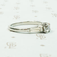 Practical Beauty a Platinum Diamond and Baguette Ring