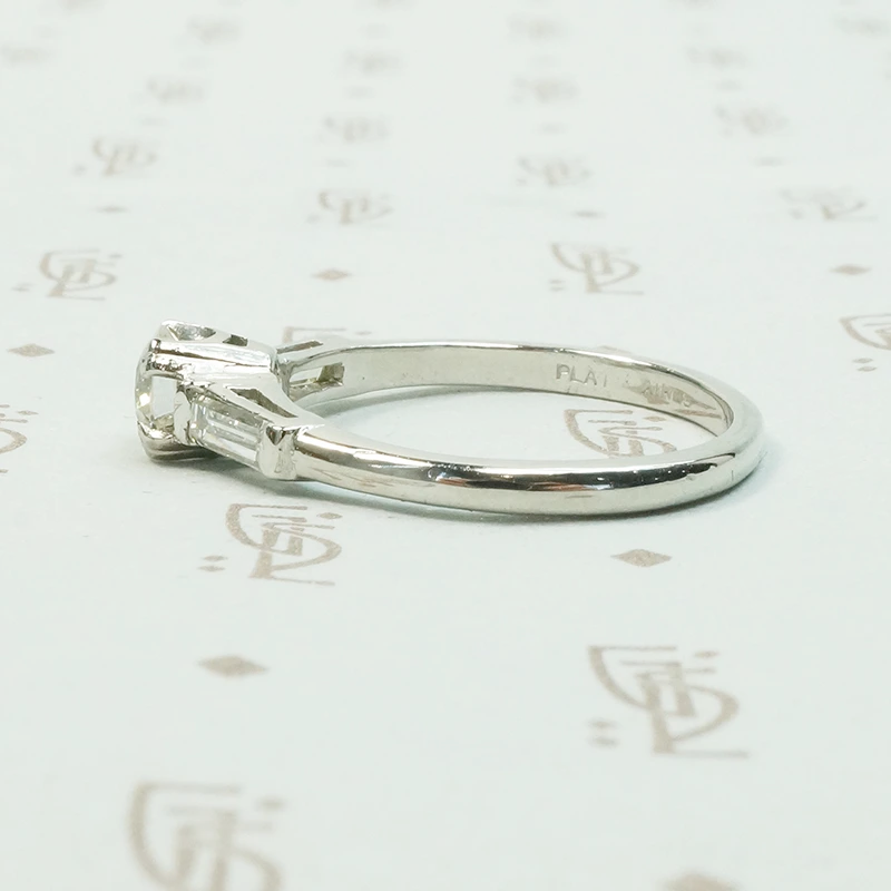 Practical Beauty a Platinum Diamond and Baguette Ring