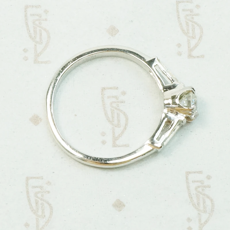 Practical Beauty a Platinum Diamond and Baguette Ring