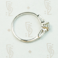 Practical Beauty a Platinum Diamond and Baguette Ring