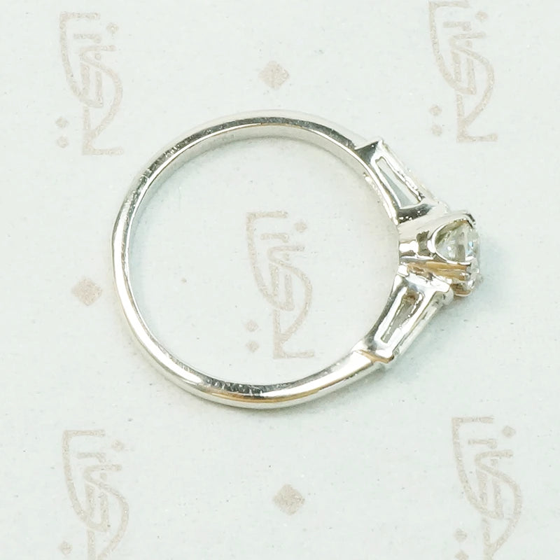 Practical Beauty a Platinum Diamond and Baguette Ring
