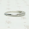 Platinum Vintage Diamond Wedding Band