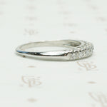 Platinum Vintage Diamond Wedding Band