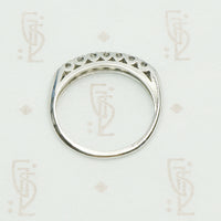 Platinum Vintage Diamond Wedding Band