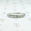 Five Diamond 1930s Wedding Band in Platinum
