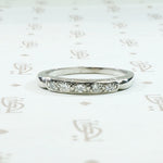 Five Diamond 1930s Wedding Band in Platinum