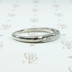 Five Diamond 1930s Wedding Band in Platinum