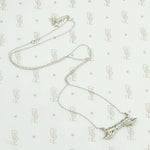 Edwardian Pavé Diamond Bow Necklace