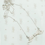 Edwardian Pavé Diamond Bow Necklace