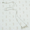 Pavé diamond platinum bow necklace