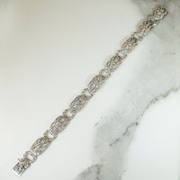 Exquisite Platinum and Diamond Art Deco Bracelet