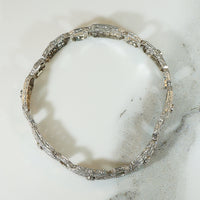 Exquisite Platinum and Diamond Art Deco Bracelet