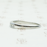 Vintage Channel Set Diamond Platinum Band