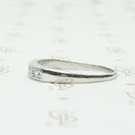 Vintage Channel Set Diamond Platinum Band