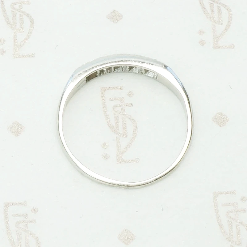 Vintage Channel Set Diamond Platinum Band