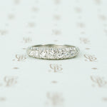 .35tcw platinum diamond band 1940's