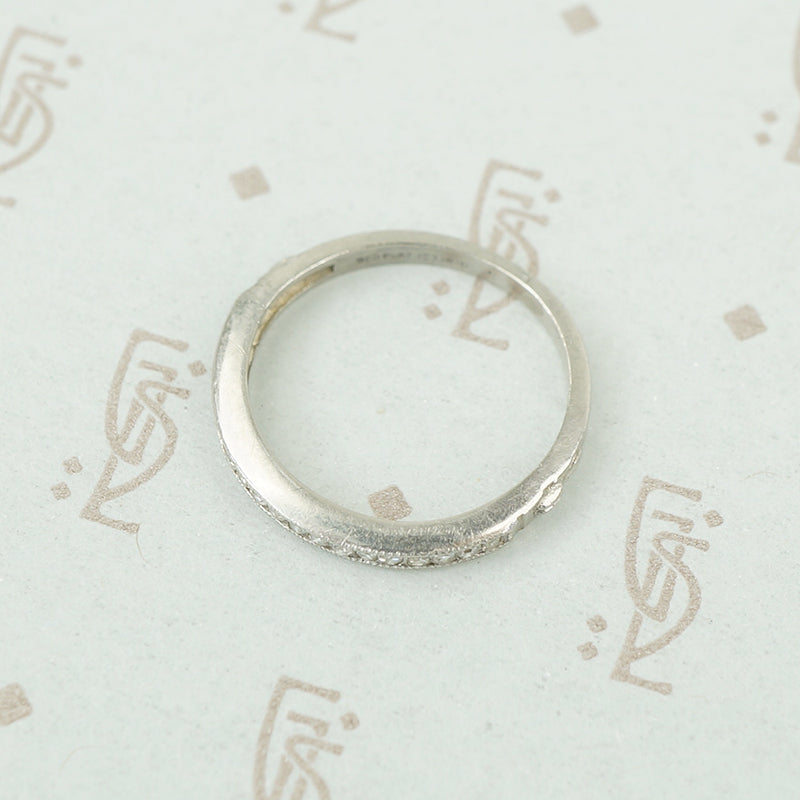 vintage platinum diamond band