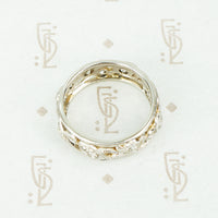 Vine and Flower 1920s Diamond Platinum Eternity Band