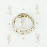 Vine and Flower 1920s Diamond Platinum Eternity Band