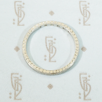 Arrows and Flowers a Platinum Deco Diamond Band