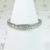 Arrows and Flowers a Platinum Deco Diamond Band