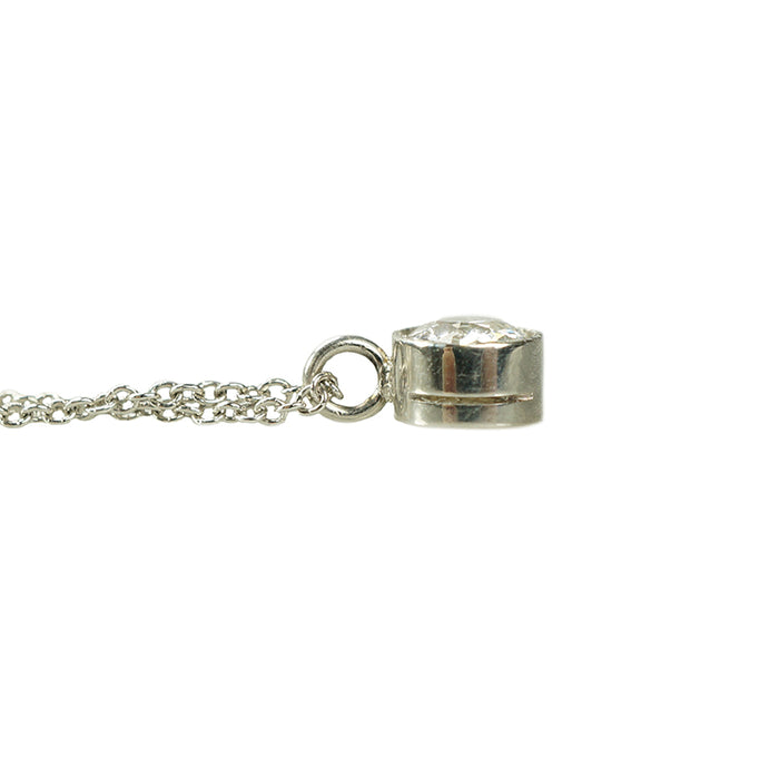 Orbit OEC Platinum Diamond Pendant - Gem Set Love