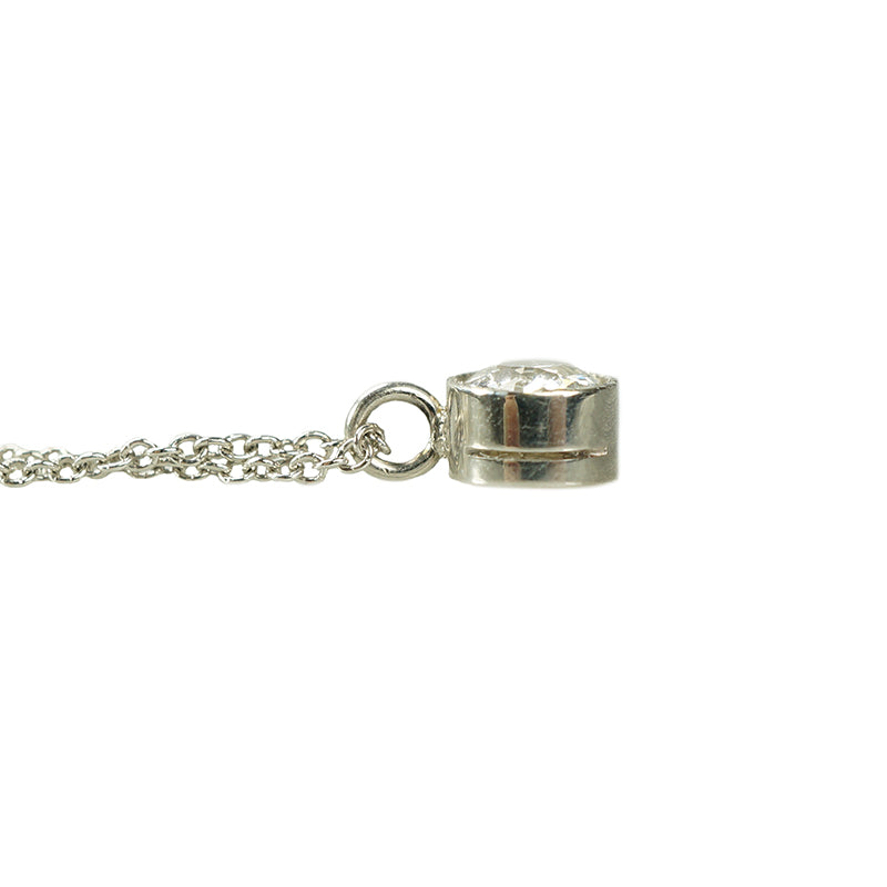 Orbit OEC Platinum Diamond Pendant - Gem Set Love