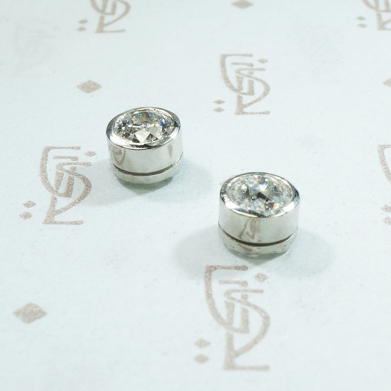 Platinum Bezel OEC Diamond Studs