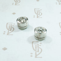 Platinum Bezel OEC Diamond Studs