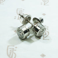 Platinum Bezel OEC Diamond Studs